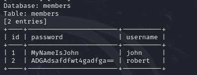 SQLMap 결과3